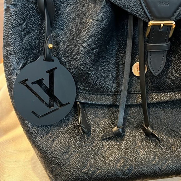 NIB 100% Authentic Louis Vuitton Montsouris PM Black Monogram Backback Bag - Picture 3 of 8